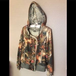 Alberto Makali Fuzzy Hooded Sweater. M